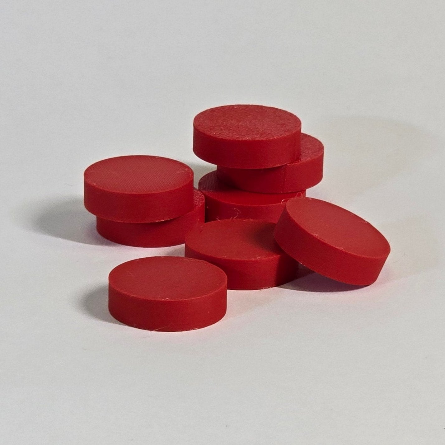 Flat Round Tokens – 3D Printed Game Pieces