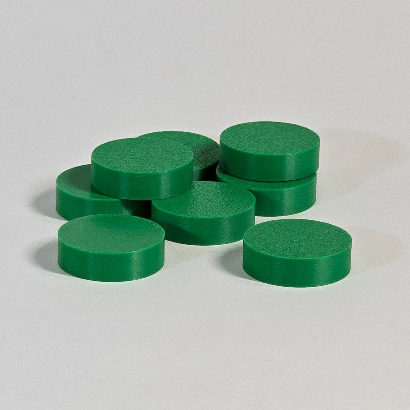 Flat Round Tokens – 3D Printed Game Pieces