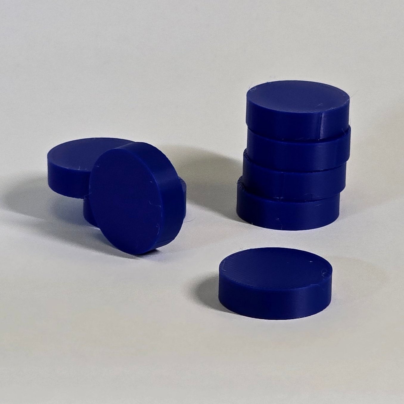 Flat Round Tokens – 3D Printed Game Pieces