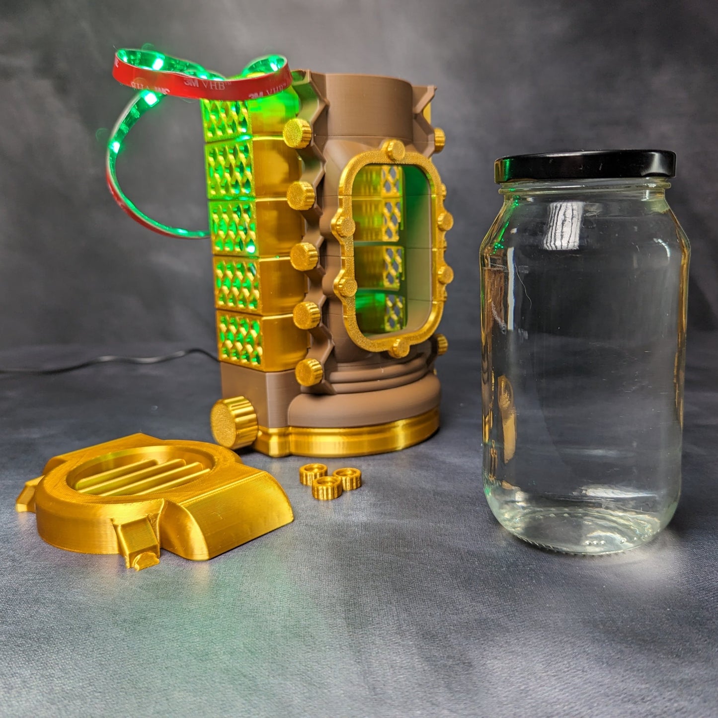 Alchemical Hazard Jar Lamp