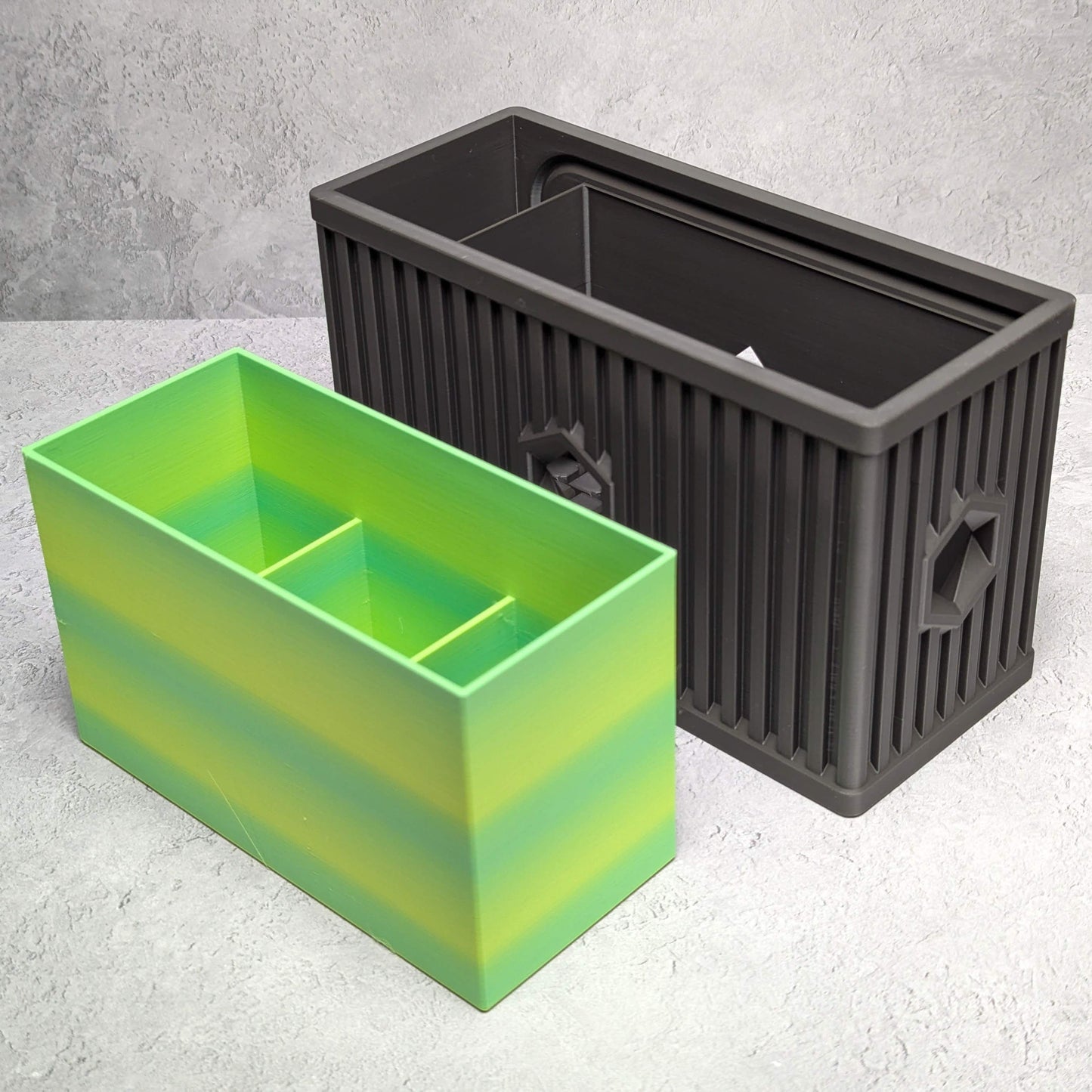 Hex Box - storage box with roll-over lid