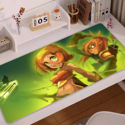 A dofus mous mat on a modern stylish desk