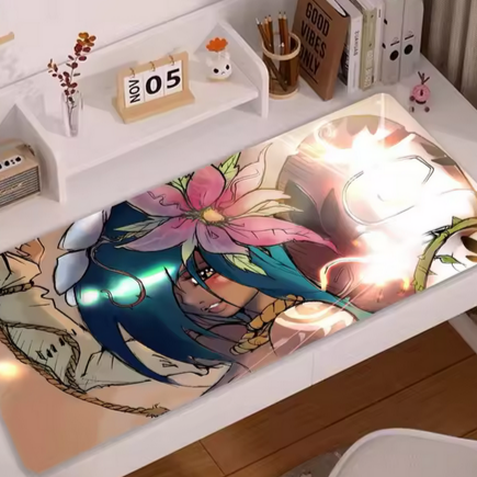 A dofus mous mat on a modern stylish desk