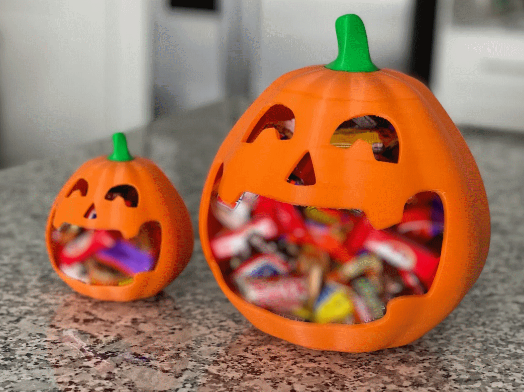 Halloween Pumpkin Bowl - Candy Storage with Spooky Twist