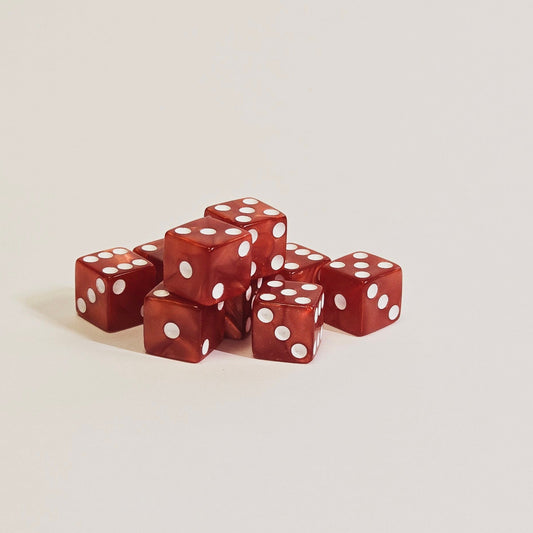 D6 Dice – Liquid Metallic Swirl Design