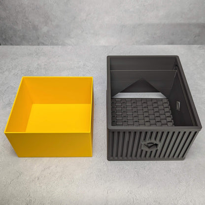 Hex Box - storage box with roll-over lid