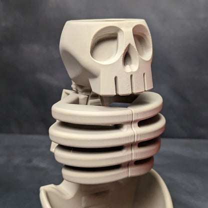Skeleton ribcage dice tower
