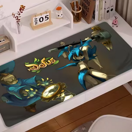 A dofus mous mat on a modern stylish desk
