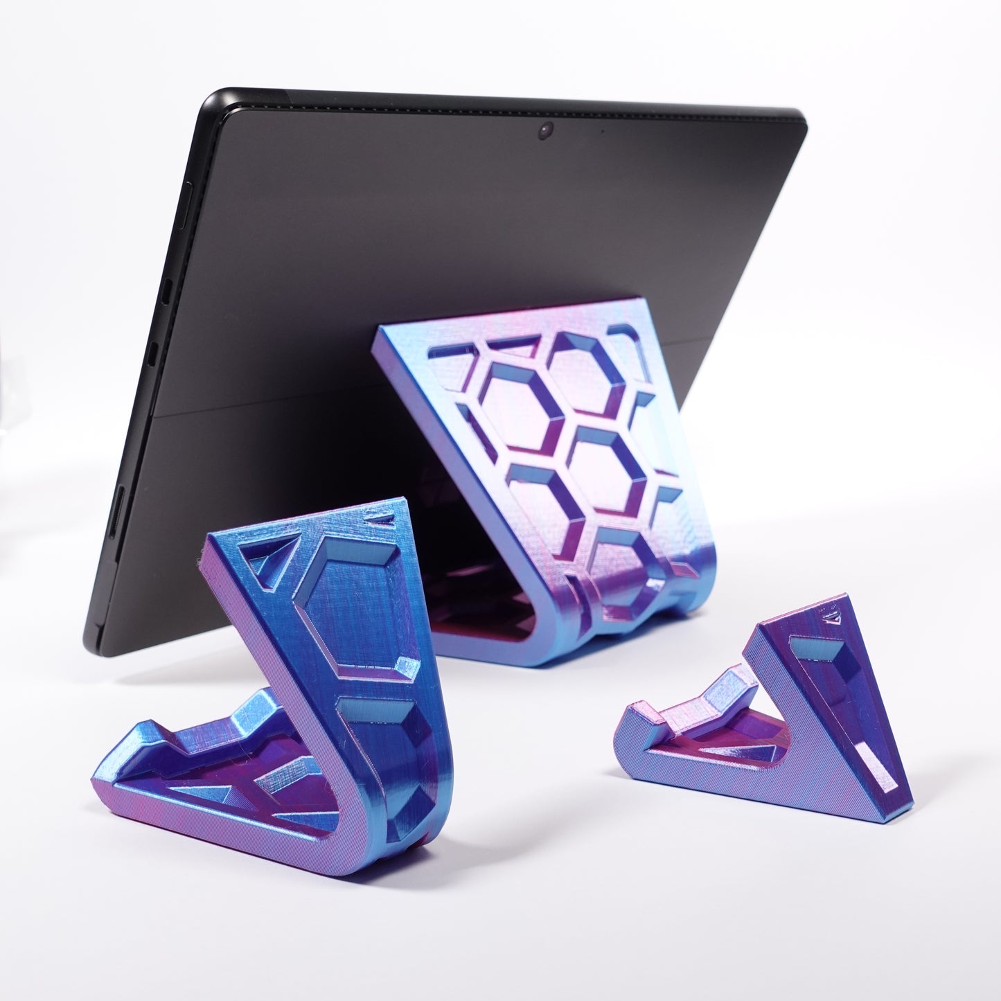 Hex Sweep Tablet and Phone Stand